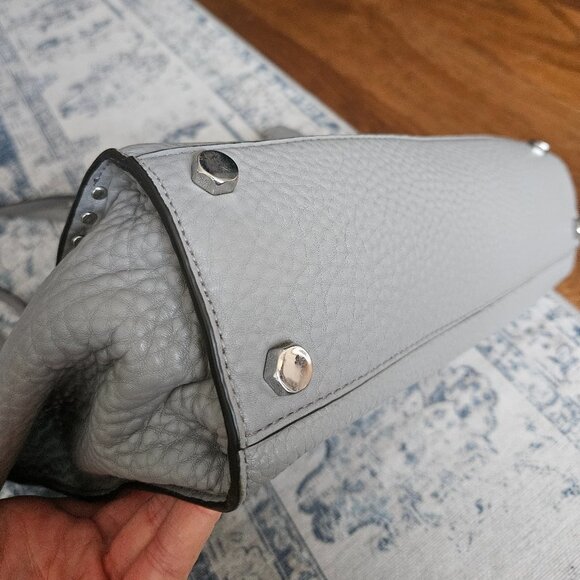 Rebecca Minkoff Grey Leather Tote Bag - Picture 5 of 10
